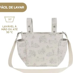 Pasito a Pasito Mala Tiracolo Toile de Jouy - Cream
