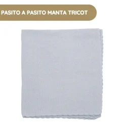 Pasito a Pasito Manta Tricot - Azul