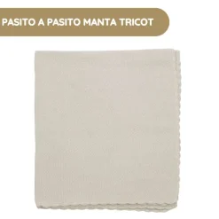 Pasito a Pasito Manta Tricot - Beige