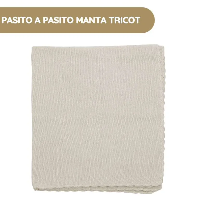 Pasito a Pasito Manta Tricot - Beige