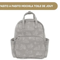 Pasito a Pasito Mochila Toile de Jouy - Forest