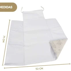 Pasito a Pasito Muda Fraldas Toile de Jouy - Cream