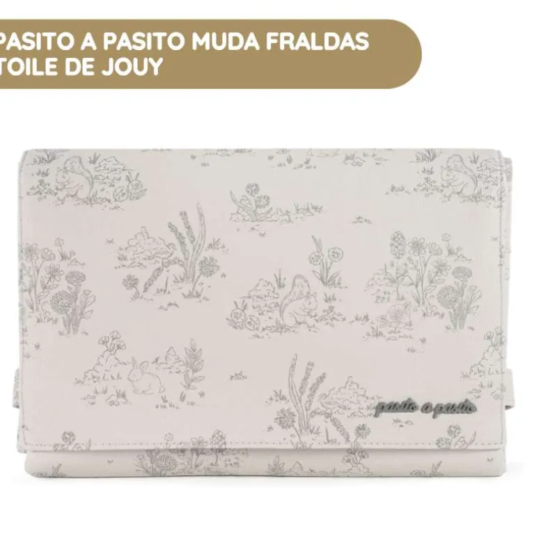 Pasito a Pasito Muda Fraldas Toile de Jouy - Cream