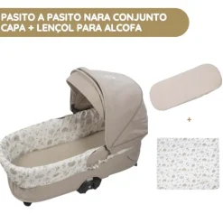 Pasito a Pasito Nara Conjunto Capa + Lençol para Alcofa
