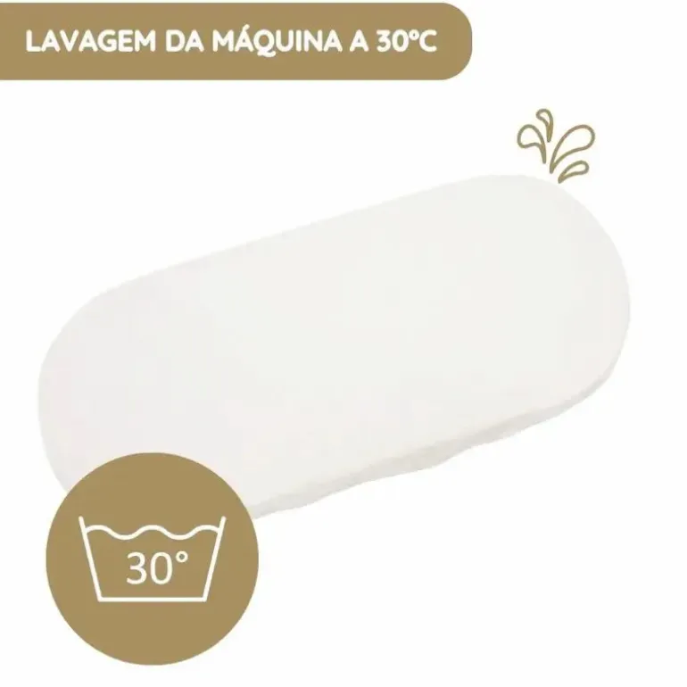 Pasito a Pasito Pack 2 Lençóis Ajustáveis para Alcofa Cherry Flor