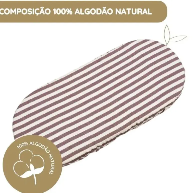 Pasito a Pasito Pack 2 Lençóis Ajustáveis para Alcofa Cherry Rayas