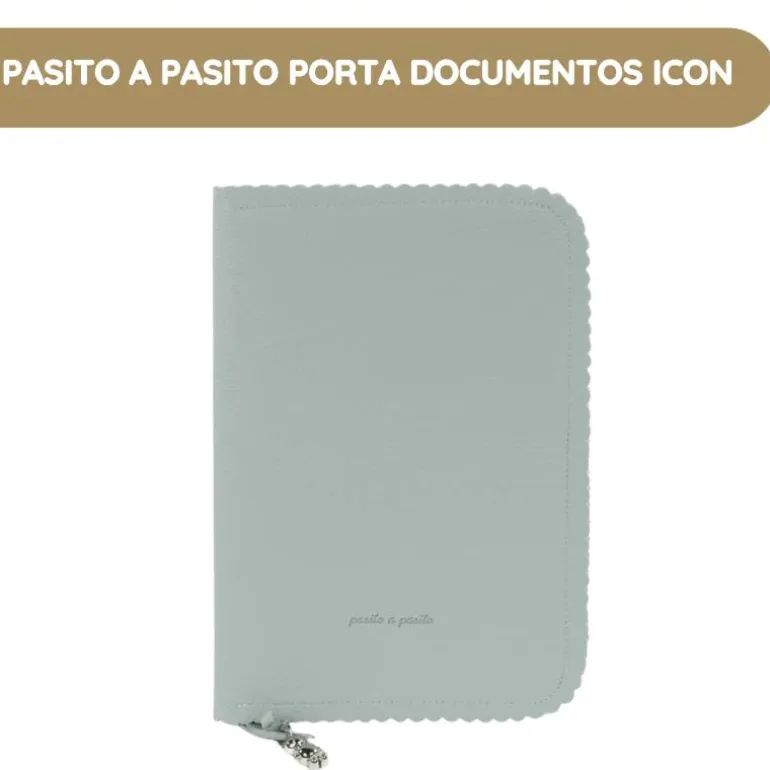 Pasito a Pasito Porta Documentos Icon - Green