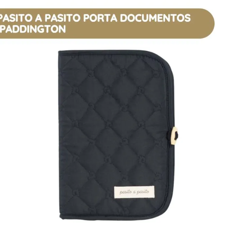 Pasito a Pasito Porta Documentos Paddington - Negro