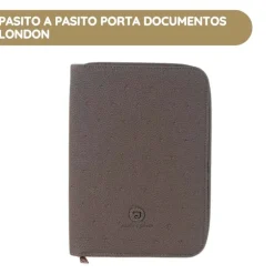 Pasito a Pasito Porta Documentos London - Coffee