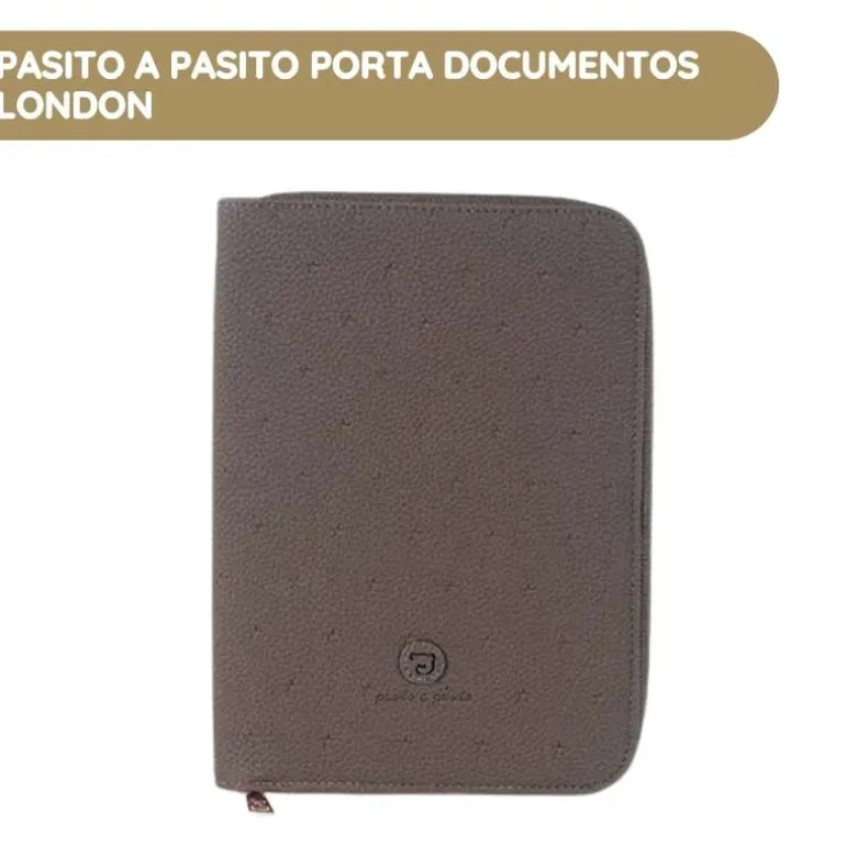 Pasito a Pasito Porta Documentos London - Coffee
