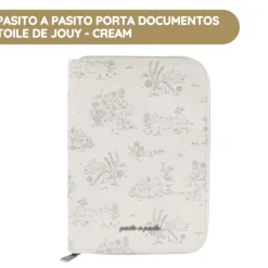 Pasito a Pasito Porta Documentos Toile de Jouy - Cream