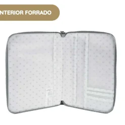 Pasito a Pasito Porta Documentos Toile de Jouy - Forest