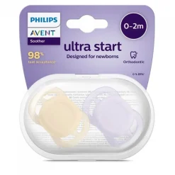 Philips Avent 2 Chupetas 0-2M Ultra Start Lisa - Menina