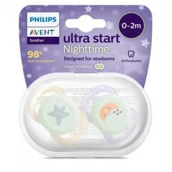 Philips Avent 2 Chupetas 0-2M Ultra Start Nt - Menina