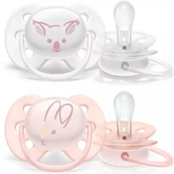Philips Avent - 2 Chupetas - Ultra Soft - Deco 0-6M - Menina