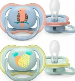 Philips Avent - 2 Chupetas - Ultra Air Trendy 0-6 M - Menino