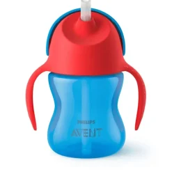 Philips Avent Magic Cup 200 ml. Palha com Asas - 9m+ Azul e Vermelho