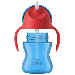 Philips Avent Magic Cup 200 ml. Palha com Asas - 9m+ Azul e Vermelho