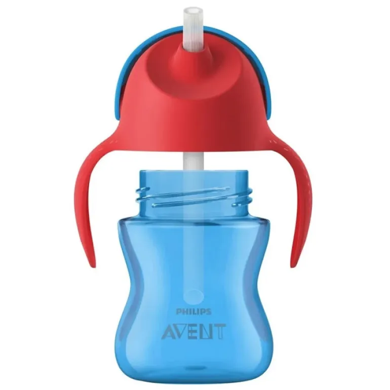 Philips Avent Magic Cup 200 ml. Palha com Asas - 9m+ Azul e Vermelho
