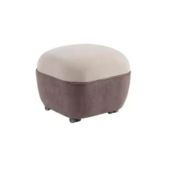 Puff Moom para Poltrona de Amamentação da Micuna - Beige/Marron