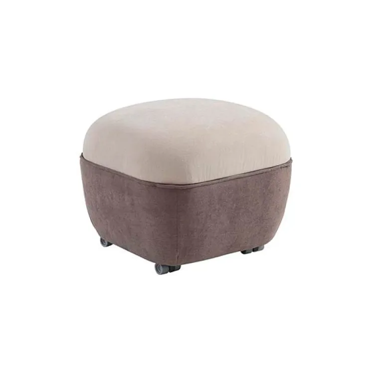 Puff Moom para Poltrona de Amamentação da Micuna - Beige/Marron