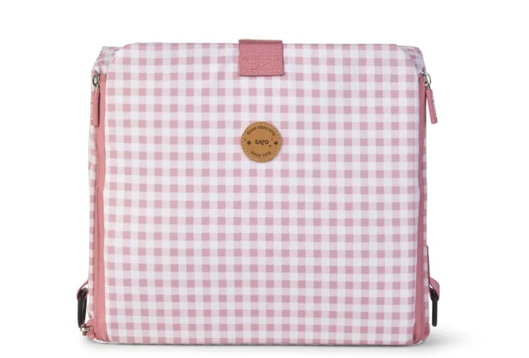 Saro Cadeira de refeição portátil - Vichy Rose