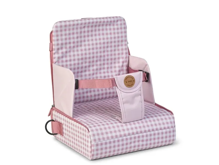 Saro Cadeira de refeição portátil - Vichy Rose