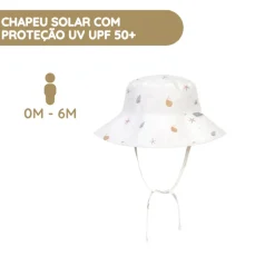 Saro Chapéu com proteção solar 0-6 meses