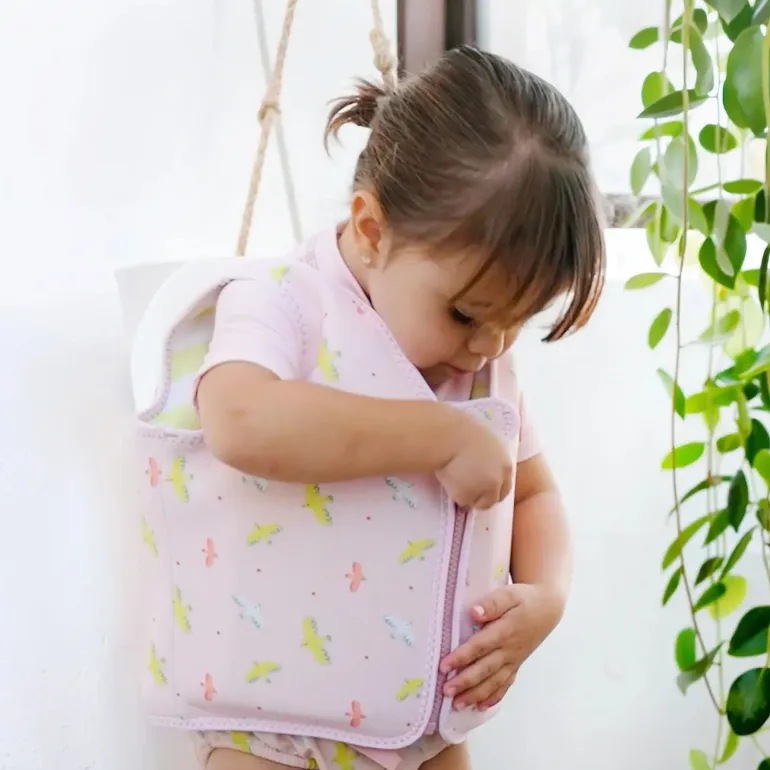 Saro Colete de Flutuação de Aprendizagem S 1-3 anos - Tropicool Pink