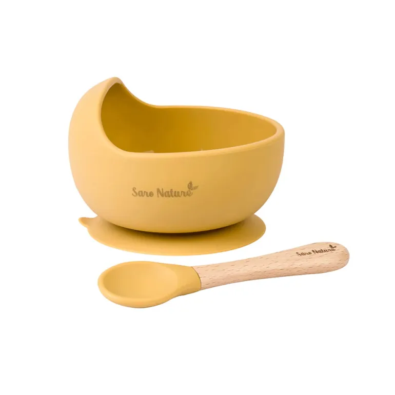 Saro Set de alimentação Nordic Wave - Mostarda