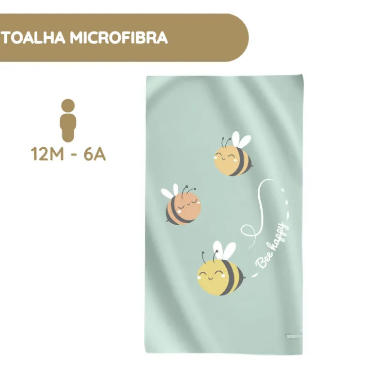 Saro Toalha de microfibra BeeHappy