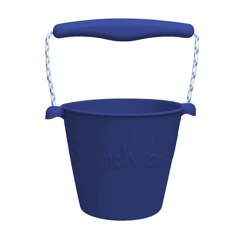Scrunch - Balde de Praia em Silicone - Azul Noite