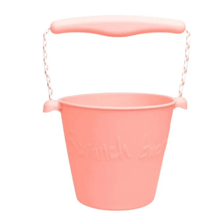 Scrunch - Balde de Praia em Silicone - Coral