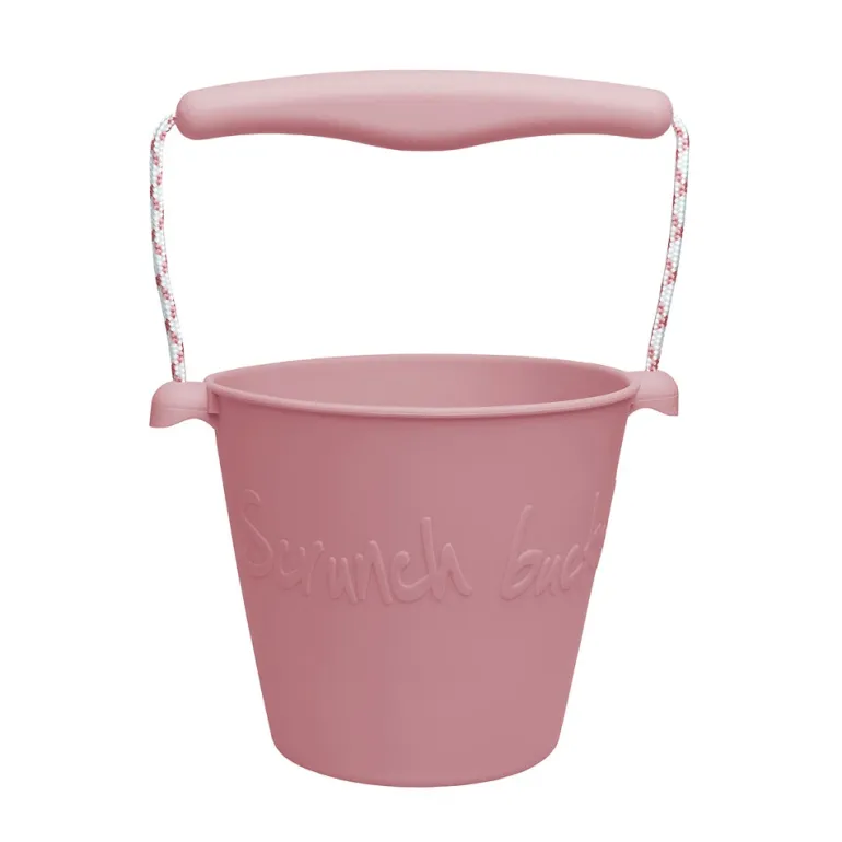 Scrunch - Balde de Praia em Silicone - Rosa