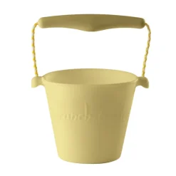 Scrunch - Balde de Praia em Silicone - Amarelo pastel