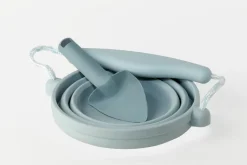 Scrunch - Mini Balde de Praia em Silicone c/ Pá - Azul