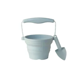 Scrunch - Mini Balde de Praia em Silicone c/ Pá - Azul