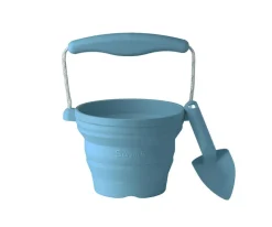 Scrunch - Mini Balde de Praia em Silicone c/ Pá - Petrol