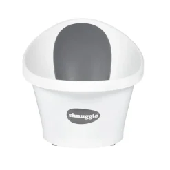 Shnuggle Banheira - Branca c/ encosto Cinza Estrela