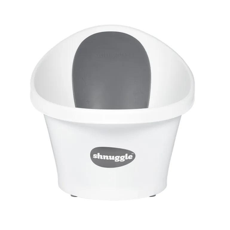 Shnuggle Banheira - Branca c/ encosto Cinza Estrela