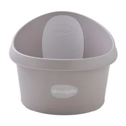 Shnuggle Banheira XL - Taupe c/ encosto Branco