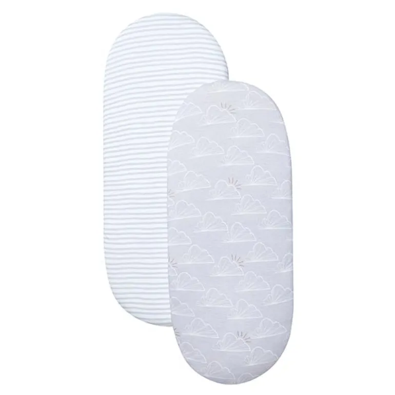 Shnuggle Pack 2 Lençóis para Alcofa Dreami - Grey