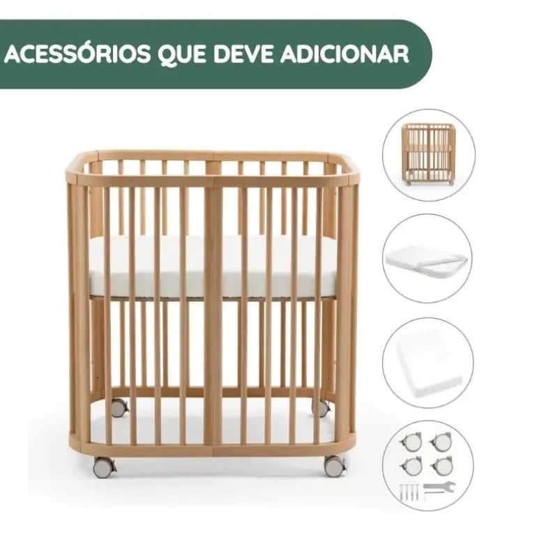 Stokke Berço Nighti Mini - Vanilla White
