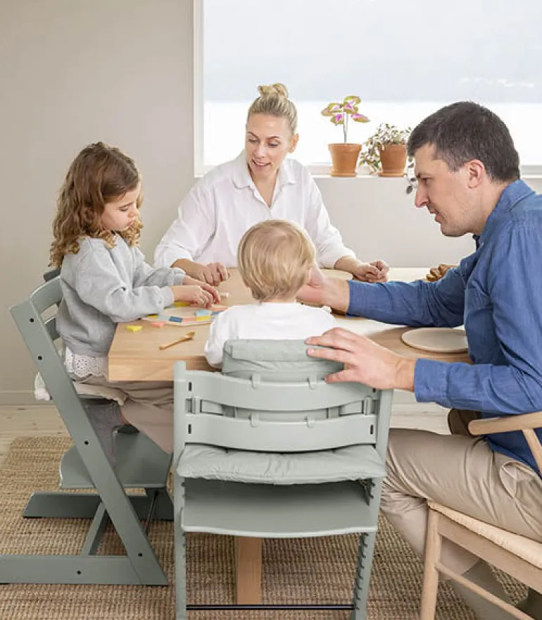 Stokke Bundle Cadeira Tripp Trapp + Baby Set + Tabuleiro - Glacier Green