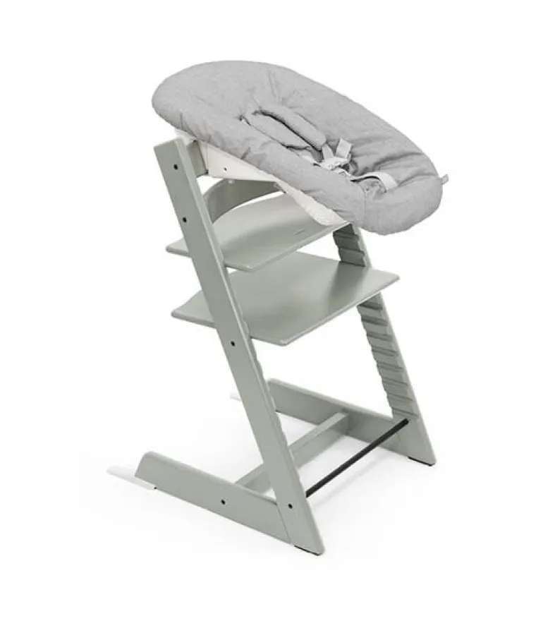 Stokke Bundle Cadeira Tripp Trapp + Baby Set + Espreguiçadeira - Storm Grey