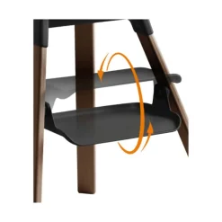 Stokke Clikk Cadeira de Refeição - Black / Warm Brown