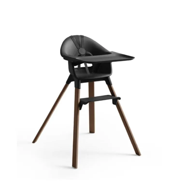 Stokke Clikk Cadeira de Refeição - Black / Warm Brown