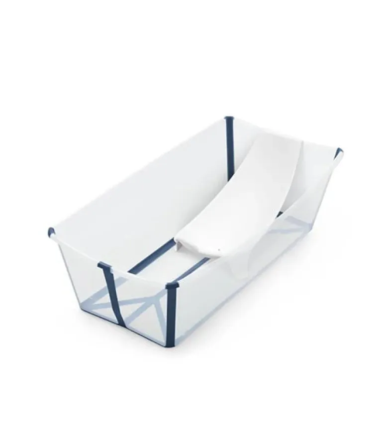 Stokke Flexi Bath Bundle Banheira XL - Transparente & Azul