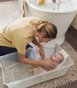 Stokke Flexi Bath Bundle Banheira XL - Transparente & Azul
