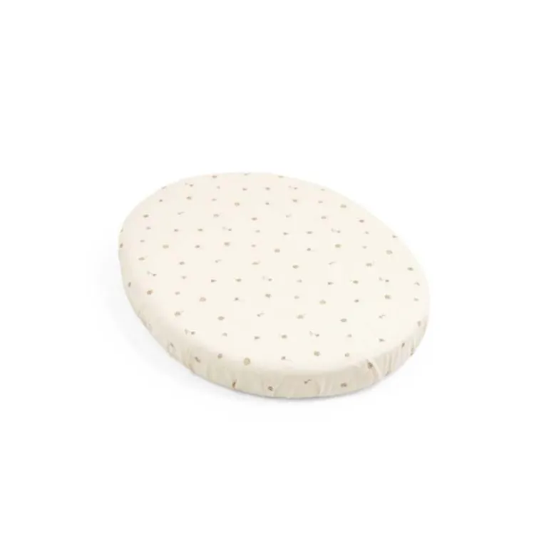 Stokke Lençol Ajustável para Berço Sleepi Mini - Flower Ecru OCS